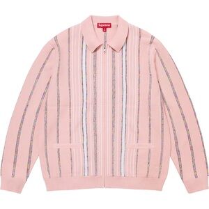Supreme Speckle Stripe Zip Up Cardigan